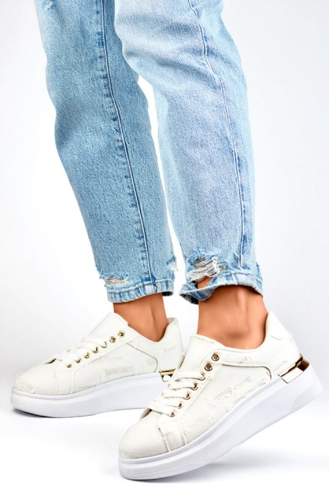 Buty Sportowe Model A-91BE Beige - PRIMO Buty Sportowe Model A-91BE Beige - PRIMO