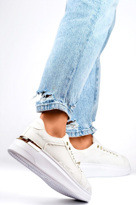Buty Sportowe Model A-91BE Beige - PRIMO Buty Sportowe Model A-91BE Beige - PRIMO