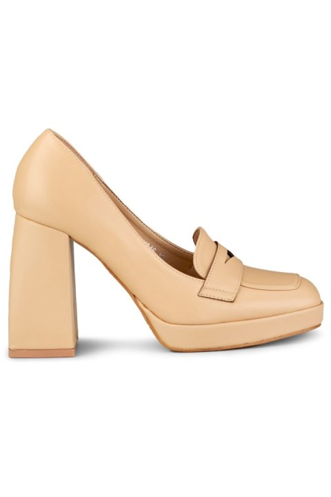 Czółenka Model M046NU Beige - PRIMO Czółenka Model M046NU Beige - PRIMO