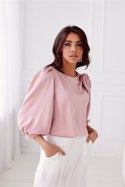Bluzka Model Giana ROZ BLU0178 Pink - Roco Fashion