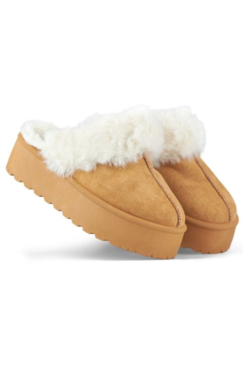 Kapcie Model 81366-2-C Camel - PRIMO Kapcie Model 81366-2-C Camel - PRIMO