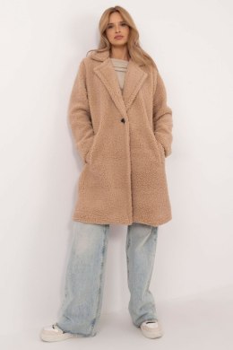 Płaszcz Damski Model DHJ-PL-19991.76 Dark Beige - Italy Moda