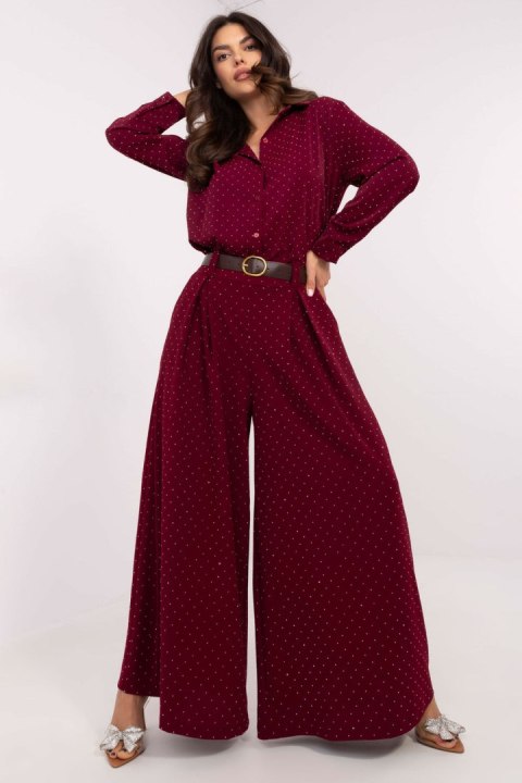 Spodnie Damskie Model DHJ-SP-19963.47 Bordo - Italy Moda Spodnie Damskie Model DHJ-SP-19963.47 Bordo - Italy Moda