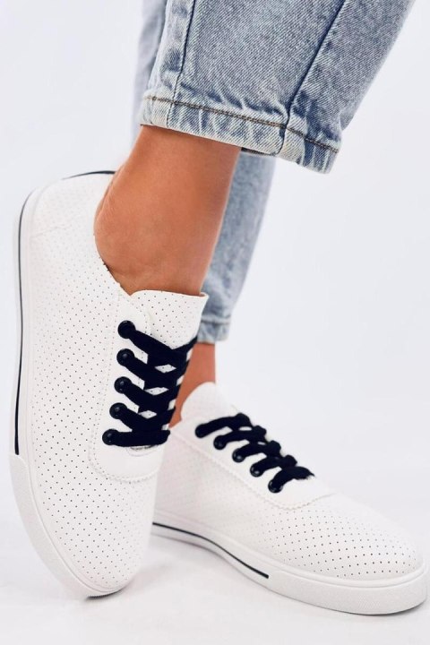 Tenisówki damskie ażurowe COSTIER BLACK - Inello Tenisówki damskie ażurowe COSTIER BLACK - Inello