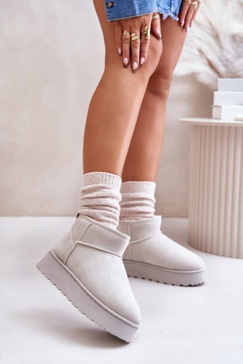 Śniegowce Model Xamella 20216-4E Light Grey - Step in style Śniegowce Model Xamella 20216-4E Light Grey - Step in style
