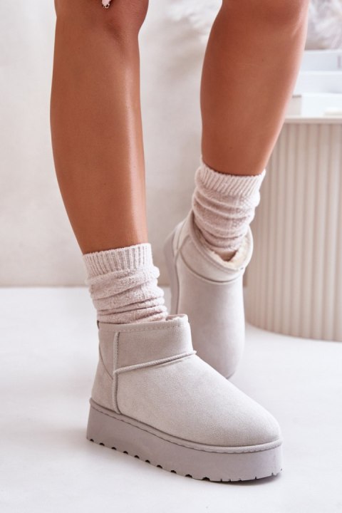 Śniegowce Model Xamella 20216-4E Light Grey - Step in style Śniegowce Model Xamella 20216-4E Light Grey - Step in style