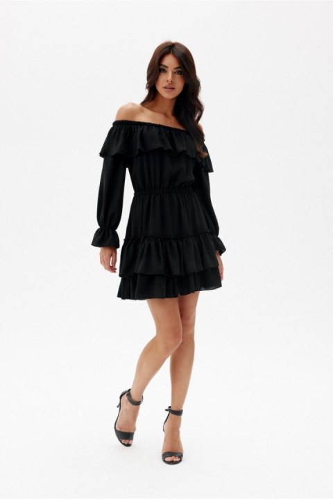 Sukienka Model Morella CZA SUK0491 Black - Roco Fashion Sukienka Model Morella CZA SUK0491 Black - Roco Fashion
