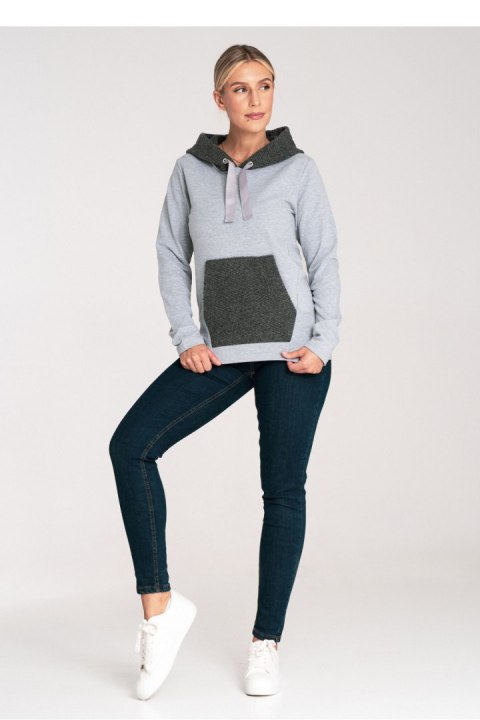 Bluza Damska Model M1045 Dark Grey - Figl Bluza Damska Model M1045 Dark Grey - Figl
