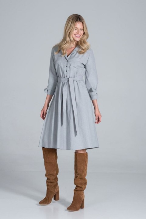 Sukienka Model M838 Grey - Figl Sukienka Model M838 Grey - Figl